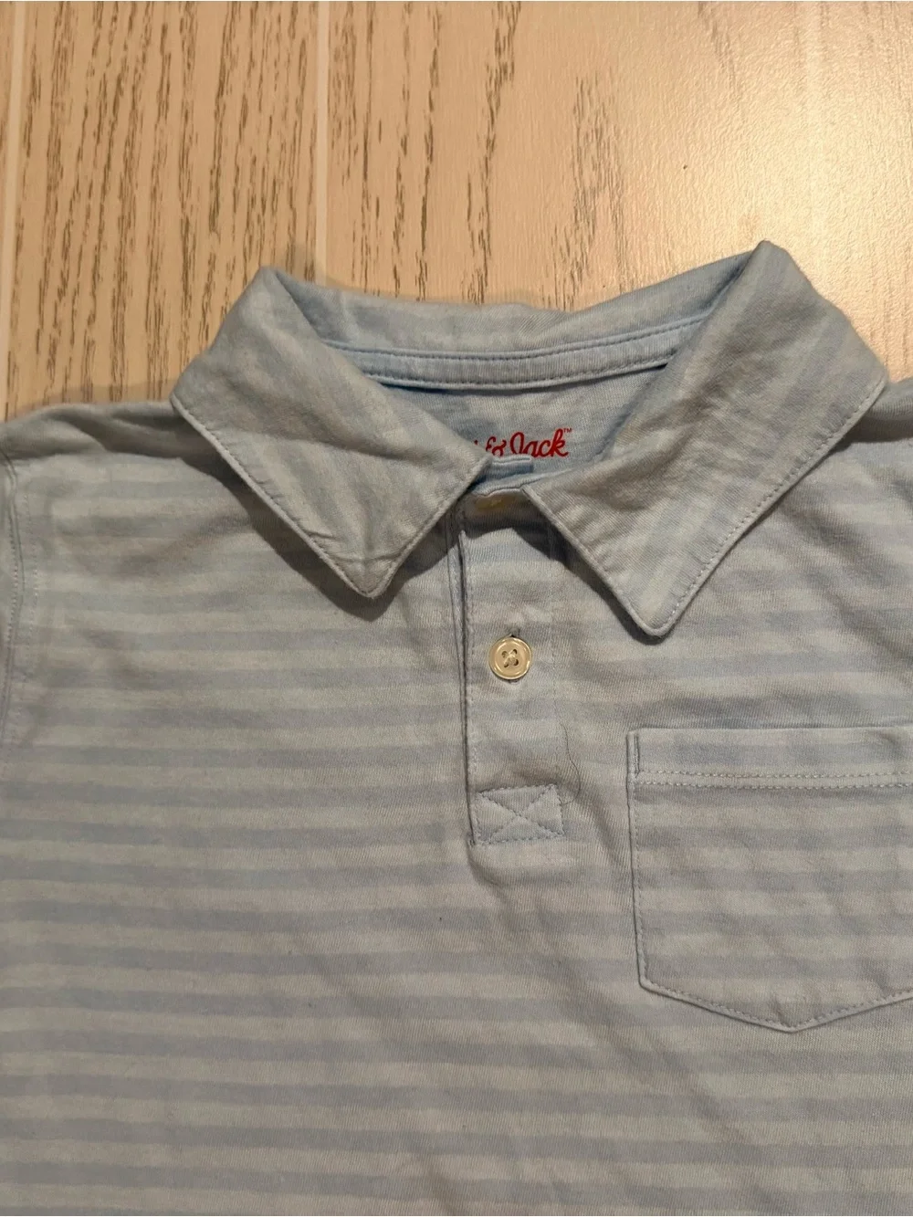 Cat & Jack Boys Polo Shirt Bundle XS 4/5 Blue Striped Preppy School 2pc